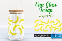 Summer 16 oz Glass Can Wrap SVG| Tropical SVG Glass Can Wrap Product Image 2