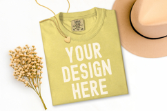 Comfort Colors C1717 Shirt Mockup Bundle, Flat lay Mockup Product Image 2