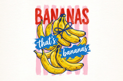 Bananas Stripes Summer PNG Product Image 1