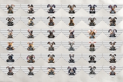 Easter dog bandana sublimation bundle Quote Bad bunny PNG Product Image 2