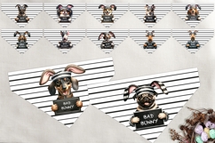 Easter dog bandana sublimation bundle Quote Bad bunny PNG Product Image 3