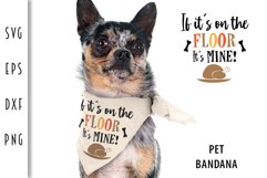 Dog Bandana - Thanksgiving If It's on the Floor It's Mine Product Image 1