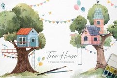 "Watercolor Treehouse" Product Image 1