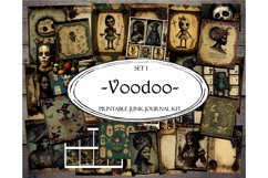Voodoo Junk Journal Kit, Junk Journal Printable, Paper Craft Product Image 1