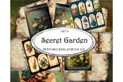 Secret Garden Junk Journal Kit, Junk Journal Printable Product Image 1