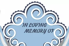 In memory of a loving heart with angel wings and a photo SVG Product Image 4