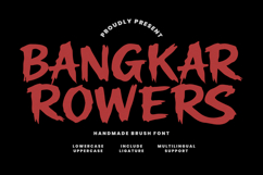 Bangkar Rowers Bold Handmade Brush Font Product Image 1
