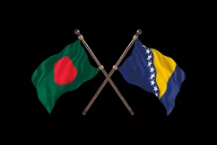 Bangladesh versus Bosnia and Herzegovina Two Flags Product Image 2