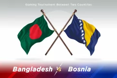 Bangladesh versus Bosnia and Herzegovina Two Flags Product Image 1