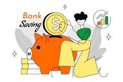 6 Bank Savings Vector Illustration Product Image 3
