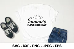 Summer Bank Holiday SVG. Bank holiday weekend sign Product Image 2