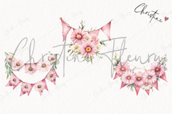 Pink Flower Banner | Spring PNG Product Image 3