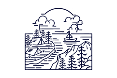 Camping and Sunset Product Image 1