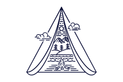 Tent and Campfire Product Image 1