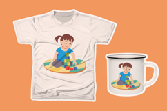 Childrens Day Happy Girl Playing Product Image 2