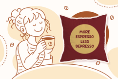 More Espresso Less Depresso Coffee Addict Product Image 3