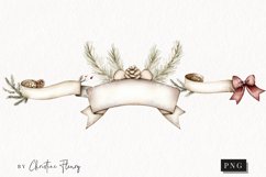 Nordic Banners | Beige Christmas PNG Product Image 1