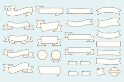 Banner-ribbon-Vintage-Image-Vector Frame-Border-Banner-Vintage Banner ribbon clipart Vector -Ribbon-Label-Ornament-Bundle-