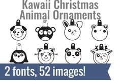 Kawaii Christmas Dingbats Product Image 2