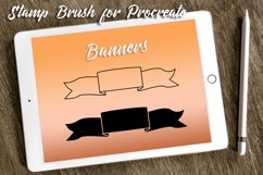Banner Brush Stamps for Procreate. Ribbon Stamp Brush vol.1 Product Image 1