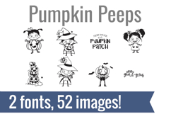 Pumpkin Peeps Dingbats Product Image 1