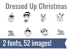 Dressed Up Christmas Dingbats Product Image 1