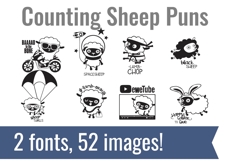 Counting Sheep Dingbats Product Image 2