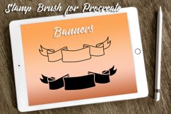 Banner Brush Stamps for Procreate. Ribbon Stamp Brush vol.3 Product Image 1