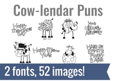 Cow-lendar Dingbats Product Image 2
