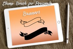 Banner Brush Stamps for Procreate. Ribbon Stamp Brush vol.4 Product Image 1