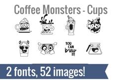 Coffee Monsters Dingbats Product Image 3