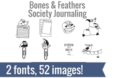 Bones and Feathers Society Dingbats Product Image 2