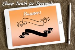 Banner Brush Stamps for Procreate. Ribbon Stamp Brush vol.5 Product Image 1