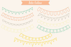 Colorful Bunting Banners | Hand Drawn Triangular Garland Product Image 9