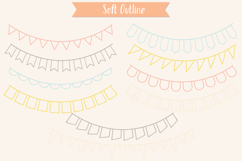 Colorful Bunting Banners | Hand Drawn Triangular Garland Product Image 11