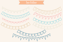 Colorful Bunting Banners | Hand Drawn Triangular Garland Product Image 12