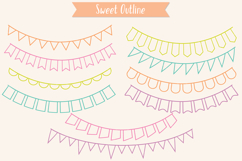 Colorful Bunting Banners | Hand Drawn Triangular Garland Product Image 13