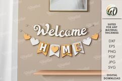 Banner Laser Cut. Home decor SVG Product Image 1