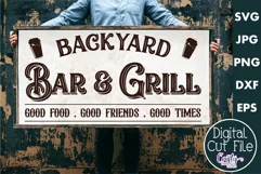 Vintage Farmhouse Home Sign | Bar And Grill Wall Art Svg Product Image 1
