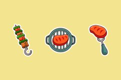 Barbeque Sticker Illustrations Product Image 1