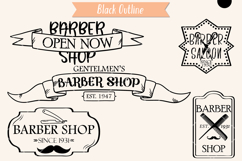 Colored Barber Logos | Retro Barber Sign, Vintage Hair Salon Product Image 4