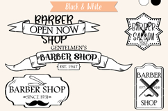 Colored Barber Logos | Retro Barber Sign, Vintage Hair Salon Product Image 5