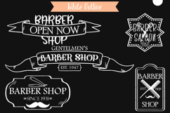 Colored Barber Logos | Retro Barber Sign, Vintage Hair Salon Product Image 6