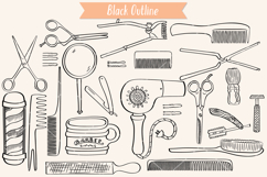 Barber Shop | Vintage Beauty salon | Hairdresser Doodles Product Image 2