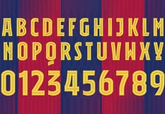 FCB FC Barcelona 2026 Font Jersey Font Product Image 2