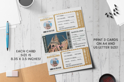 Barcelona Boarding Pass Canva Template Product Image 8