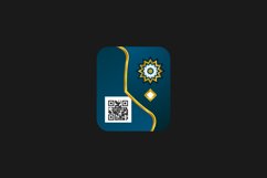 Barcode qr label and tag islamic business cloth concept Product Image 1