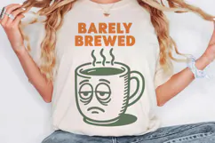 Retro Coffee Line Art Clipart, Funny Puns SVG | PNG | EPS Product Image 3