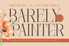 Barely Painter - All Caps Serif Font Product Image 1