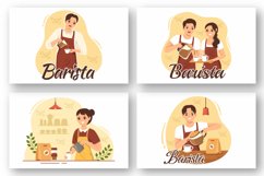 12 Barista Making Coffee Illustration Product Image 2